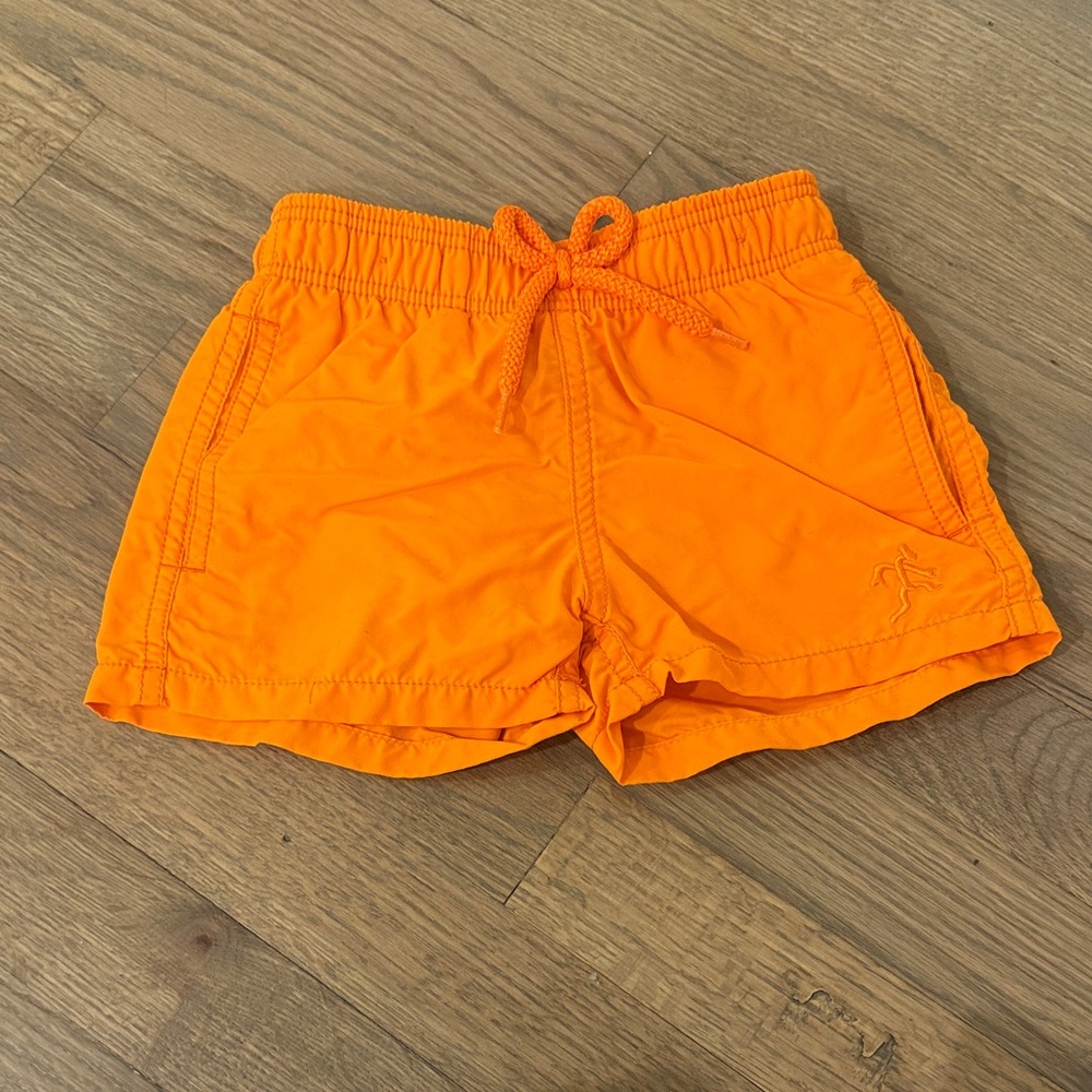 Vilebrequin Kids Orange Swim Trunks